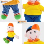 Boneco Pano Infantil Pelúcia Menino Matheus Antialérgico e Lavável - Imagem 7