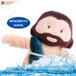 Boneco Jesus Cristo Maria Religioso Pano Pelúcia Divino Sagrado Presente Menino Menina Antialérgico e Lavável - Imagem 4
