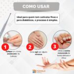 Kit 3 Bisturi Cureta 261 Removedor Cutícula Unha Manicure Podologia Profissional Aço Inox Monolo - Imagem 8