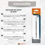 Kit 5 Bisturi Goiva 206 Removedor Cutícula Unha Manicure Podologia Profissional Aço Inox Monolo - Imagem 4