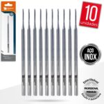 Kit 10 Bisturi Goiva 206 Removedor Cutícula Unha Manicure Podologia Profissional Aço Inox Monolo