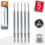 Kit 5 Bisturi Goiva 206 Removedor Cutícula Unha Manicure Podologia Profissional Aço Inox Monolo