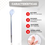 Kit c/ 5 Bisturi 222 Calosidade Podologia Unha manicure pedicure Pés Aço Inox Premium - Imagem 9