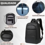 Mochila Couro Legítimo Masculina Executiva Notebook Luxo - Imagem 4