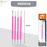 Kit Bisturi Podólogo 206 208 214 254 Silicone Desencravar Unha Manicure Removedor Cutícula Aço Inox - Imagem 8