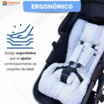 Colchonete Carrinho Bebê Protetor Almofadada Macia Monolo - Imagem 8