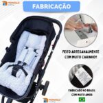 Colchonete Carrinho Bebê Protetor Almofadada Macia Monolo - Imagem 7