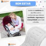Colchonete Carrinho Bebê Protetor Almofadada Macia Monolo - Imagem 9