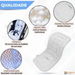 Colchonete Carrinho Bebê Protetor Almofadada Macia Monolo - Imagem 6