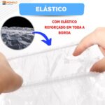 500 Toucas Plástica Descartável Banho Cabelo Sanfonada hotel motel salão de beleza SPA - Imagem 4