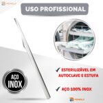 Kit 100 Bota Plástica Descartável + Raspador Espátula Bisturi Pés Podóloga elimina Pele Morta Calo - Imagem 9