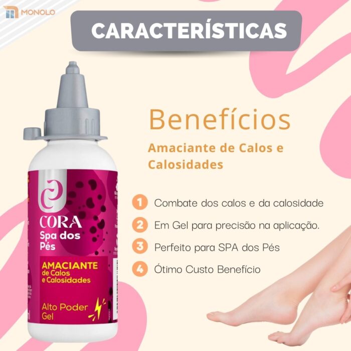 Kit Amaciante Calos Gel + Espátula Bisturi ref. 222 SPA Pés Podóloga Pedicure - Image 2