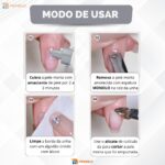 Kit Alicate Cutícula + Palito + Espátula Empurrador Unha Manicure Pedicure Afiado Profissional Aço Inox - Imagem 8