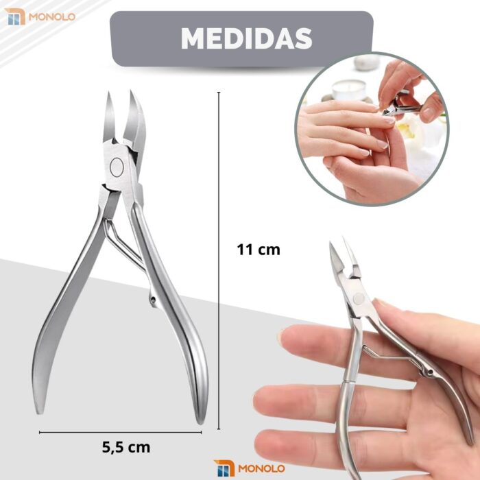 Kit Alicate Cutícula + Palito + Espátula Empurrador Unha Manicure Pedicure Afiado Profissional Aço Inox - Image 10