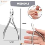 Kit Alicate Cutícula + Espátula Empurrador Unha Manicure Pedicure Afiado Profissional Aço Inox - Imagem 10