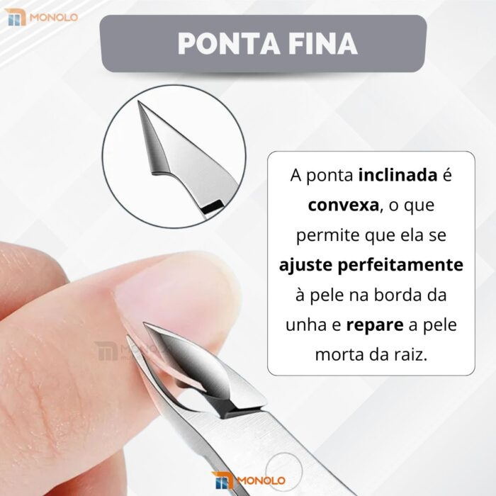 Alicate Cutículas e Unhas Profissional Manicure Aço Inox Afiado - Image 5