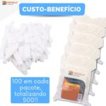 500 Toucas Plástica Descartável Banho Cabelo Sanfonada hotel motel salão de beleza SPA - Imagem 6