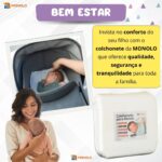 Colchonete p/ Carrinho Bebê Moisés Capa Removível Universal ninho mini Berço redutor Macio Monolo - Imagem 8