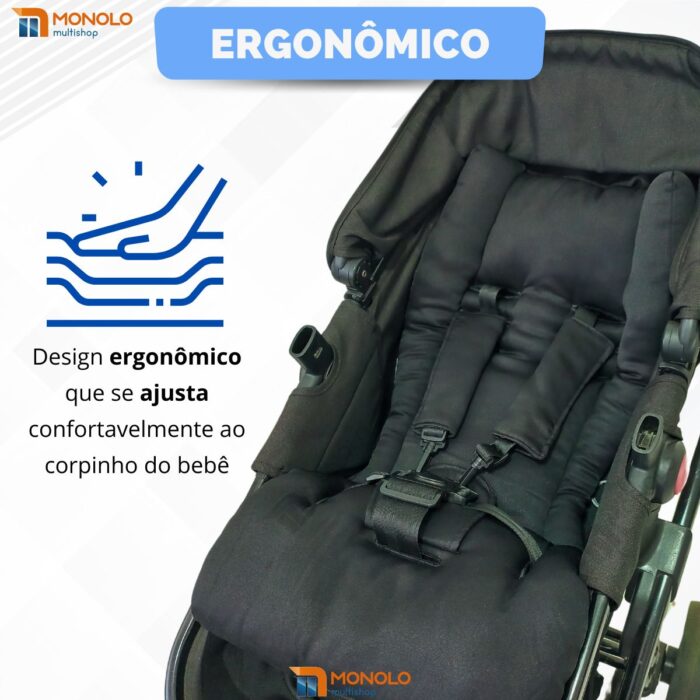 Colchonete Carrinho Bebê Almofadada Protetor Universal Macia Monolo - Image 4