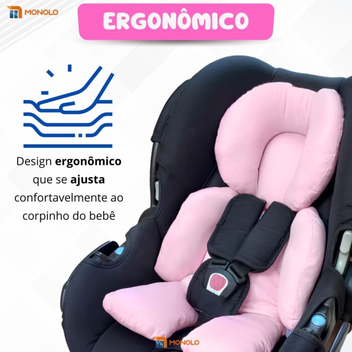Redutor Bebê Conforto Almofada Protetor Pescoço Carrinho Ninho Moisés Cadeirinha Colchonete Universal - Image 8