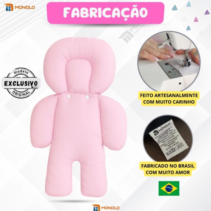 Redutor Bebê Conforto Almofada Protetor Pescoço Carrinho Ninho Moisés Cadeirinha Colchonete Universal - Image 9