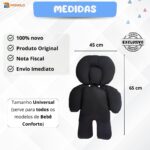 Almofada Redutor Carrinho Bebê Conforto Ninho Moisés Cadeirinha Colchonete Universal - Imagem 7
