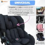 Almofada Redutor Carrinho Bebê Conforto Ninho Moisés Cadeirinha Colchonete Universal - Imagem 8