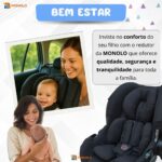 Almofada Redutor Carrinho Bebê Conforto Ninho Moisés Cadeirinha Colchonete Universal - Imagem 9