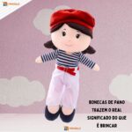 Boneca Pano Infantil Menina Maitê Antialérgico e Lavável - Imagem 10