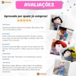 Boneca Pano Infantil Menina Maitê Antialérgico e Lavável - Imagem 7