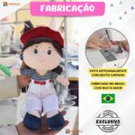 Boneca Pano Infantil Menina Maitê Antialérgico e Lavável - Imagem 5