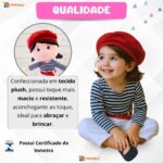 Boneca Pano Infantil Menina Maitê Antialérgico e Lavável - Imagem 3