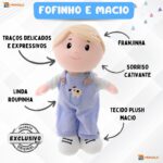 Boneco Pano Infantil Menino Gael Antialérgico e Lavável - Imagem 6