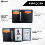Carteira Porta Cartão Masculina Couro Legítimo Pequena Slim Carteira Porta Cartão Masculina Couro Legítimo Pequena Slim - Imagem 3