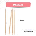 Kit 100 Lixas de Unha Mini + 100 Palitos Manicure Pedicure Descartável - Imagem 7