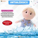 Boneco Pano Infantil Menino Gael Antialérgico e Lavável - Imagem 5