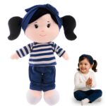Boneca Pelúcia Anaju Menina Pano Bebê Infantil Plush Antialérgico Naninha