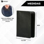 Carteira Porta Cartão Masculina Couro Legítimo Pequena Slim Carteira Porta Cartão Masculina Couro Legítimo Pequena Slim - Imagem 10