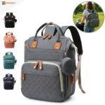 Mochila Maternidade Multifuncional Bolsa Bebê Grande com USB Porta Chupeta Monolo