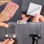 Kit 3 Gancho Parede Suporte Cabide Adesivo Alta Aderência Metal Aço Inox - Imagem 9