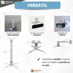Suporte Projetor de Teto Parede Datashow Universal Até 25kg - Imagem 2