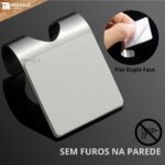 Kit 3 Gancho Parede Suporte Cabide Adesivo Alta Aderência Metal Aço Inox - Imagem 5