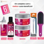 Kit Amaciante + Hidratante + Esfoliante + Óleo + Espátula Inox + Lixa SPA Pés Podóloga