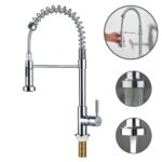 Torneira Cozinha Bancada Gourmet Cromado Flexível Inox Mola Design Moderno Fácil Instalação Luxo - Imagem 9