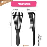 Kit 20 Escova Pente Polvo Cabelo Cacheado Crespo Desembaraçar Encaracolado Cachos Atacado - Imagem 10