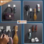 Kit 3 Gancho Parede Suporte Cabide Adesivo Alta Aderência Metal Aço Inox - Imagem 8