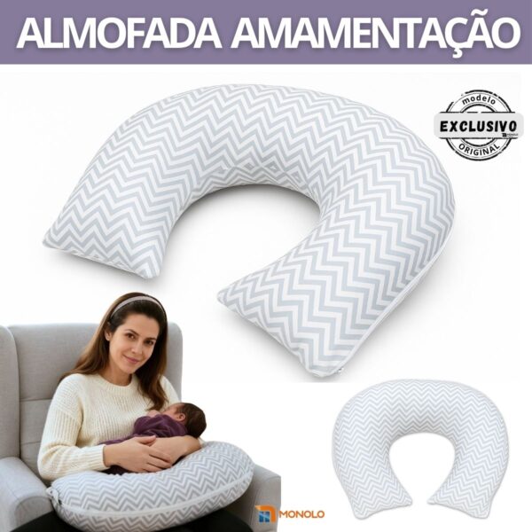 Almofadada de Amamentação para Bebê Travesseiro Macia e Confortável Monolo