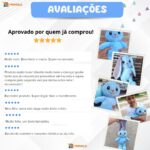 Coelho Pelúcia Infantil Coelhinho Orelha Grande Orelhudo Fofinho Macio Bebê Naninha Presente Monolo - Imagem 8