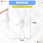 Coelho Pelúcia Páscoa Infantil 43cm Decoração Presente Fofo Coelhinho ovo cesta Loja enfeite Monolo - Imagem 10