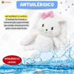 Coelho Pelúcia Páscoa Infantil 43cm Decoração Presente Fofo Coelhinho ovo cesta Loja enfeite Monolo - Imagem 4